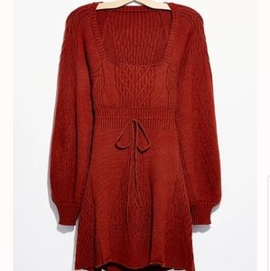 New Free People Emmaline Knit Mini Dress